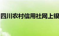 四川农村信用社网上银行操作指南及安全指南