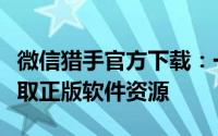 微信猎手官方下载：一站式解决方案，轻松获取正版软件资源