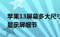 苹果13屏幕多大尺寸？全面了解iPhone 13显示屏细节