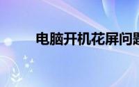 电脑开机花屏问题解析及解决方案