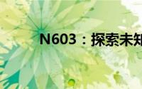 N603：探索未知领域的神秘代码