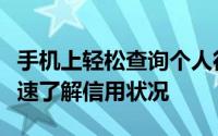 手机上轻松查询个人征信，一站式服务助你快速了解信用状况