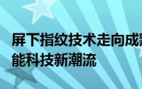 屏下指纹技术走向成熟：解锁新时代，引领智能科技新潮流