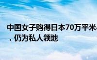 中国女子购得日本70万平米小岛引热议：目前无私有化计划，仍为私人领地