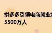 拼多多引领电商就业新生态，国内带动就业超5500万人