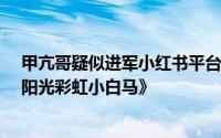 甲亢哥疑似进军小红书平台！首秀视频BGM选用大张伟《阳光彩虹小白马》