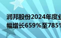 润邦股份2024年度业绩预告：净利润预计大幅增长659%至785%