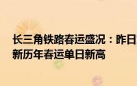 长三角铁路春运盛况：昨日旅客发送量达310.2万人次，刷新历年春运单日新高