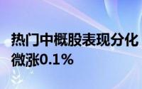 热门中概股表现分化，纳斯达克中国金龙指数微涨0.1%