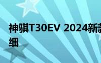 神骐T30EV 2024新款价格大起底，买车超详细